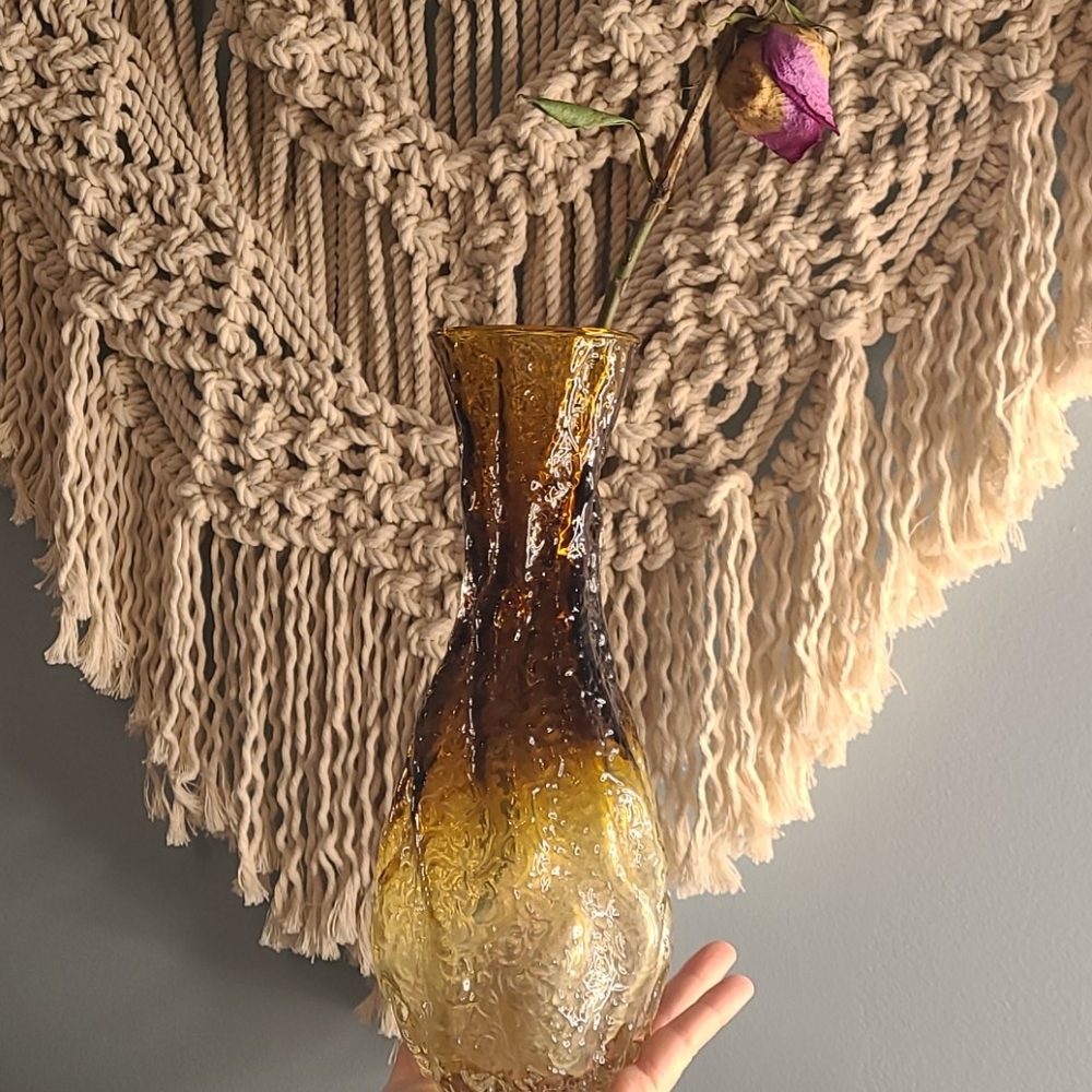Vintage amber vase